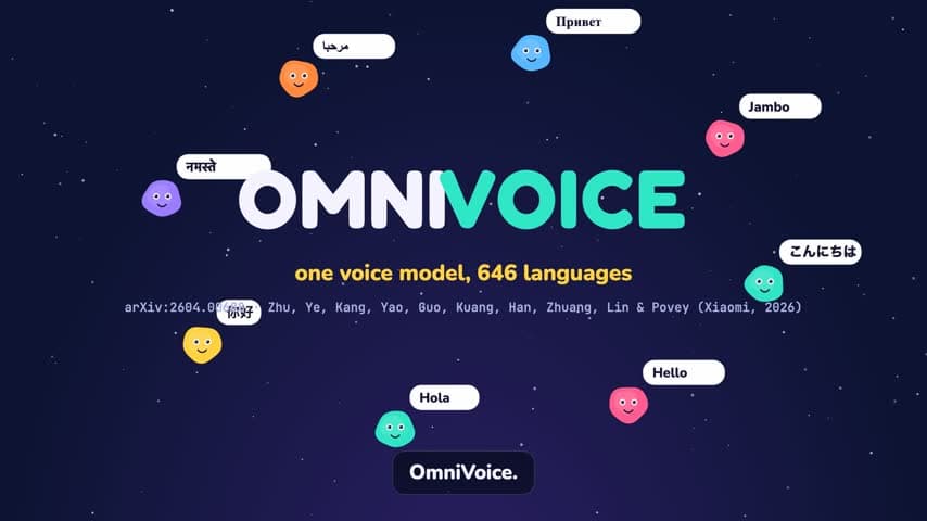 Channel 42 Science Night episode: OmniVoice, one voice model for 646 languages